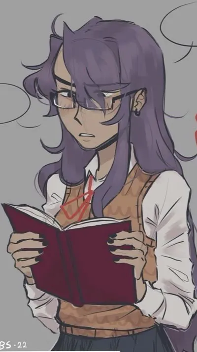 ai character: Yuri - DDLC background