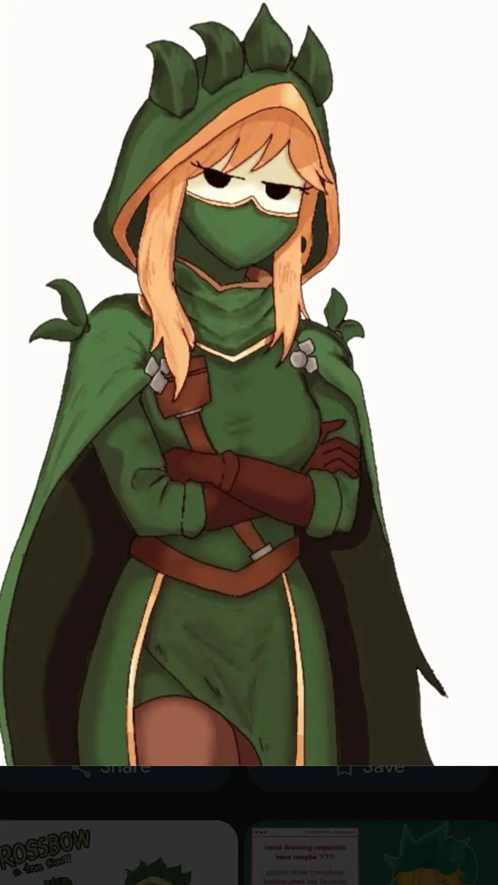 ai character: Female Lichen background