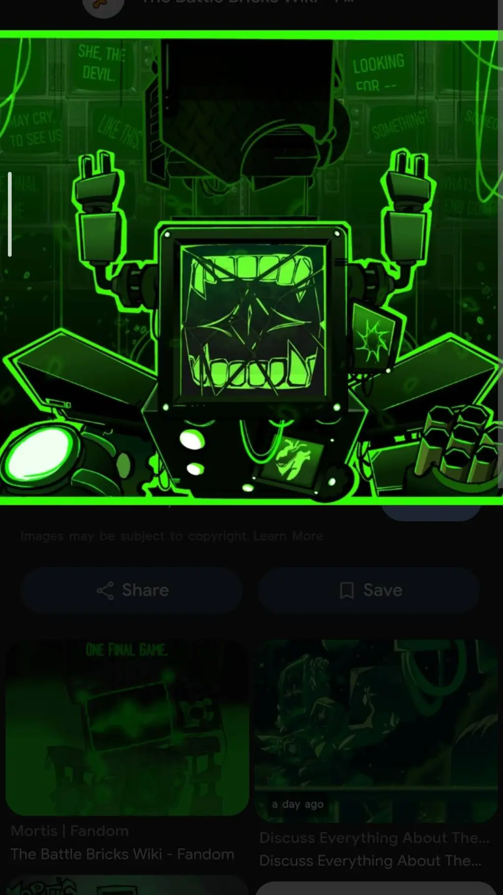 ai character: Female Mortis background