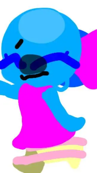 ai character: poppy asustada :v background