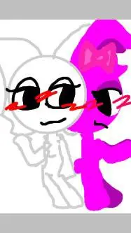 ai character: 🤍wenda x pinki🩷 background
