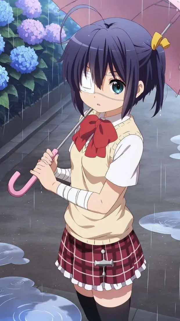 ai character: Rikka 💛❤️ background