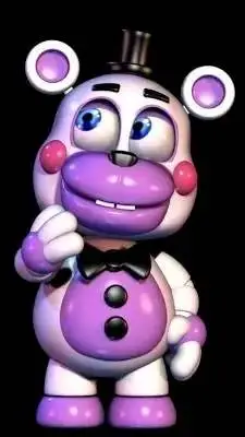 ai character: Helpy💜🤍 background