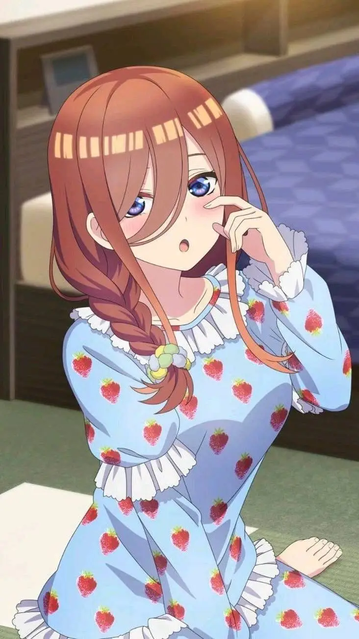 ai character: Miku Nakano🎧♥️ background