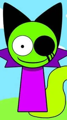 ai character: acid background