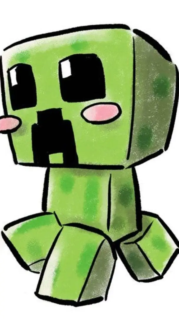 ai character: baby creeper background