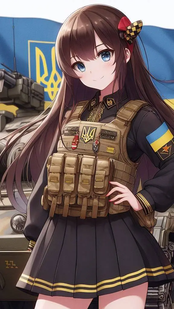 ai character: 💛Віра💙 background