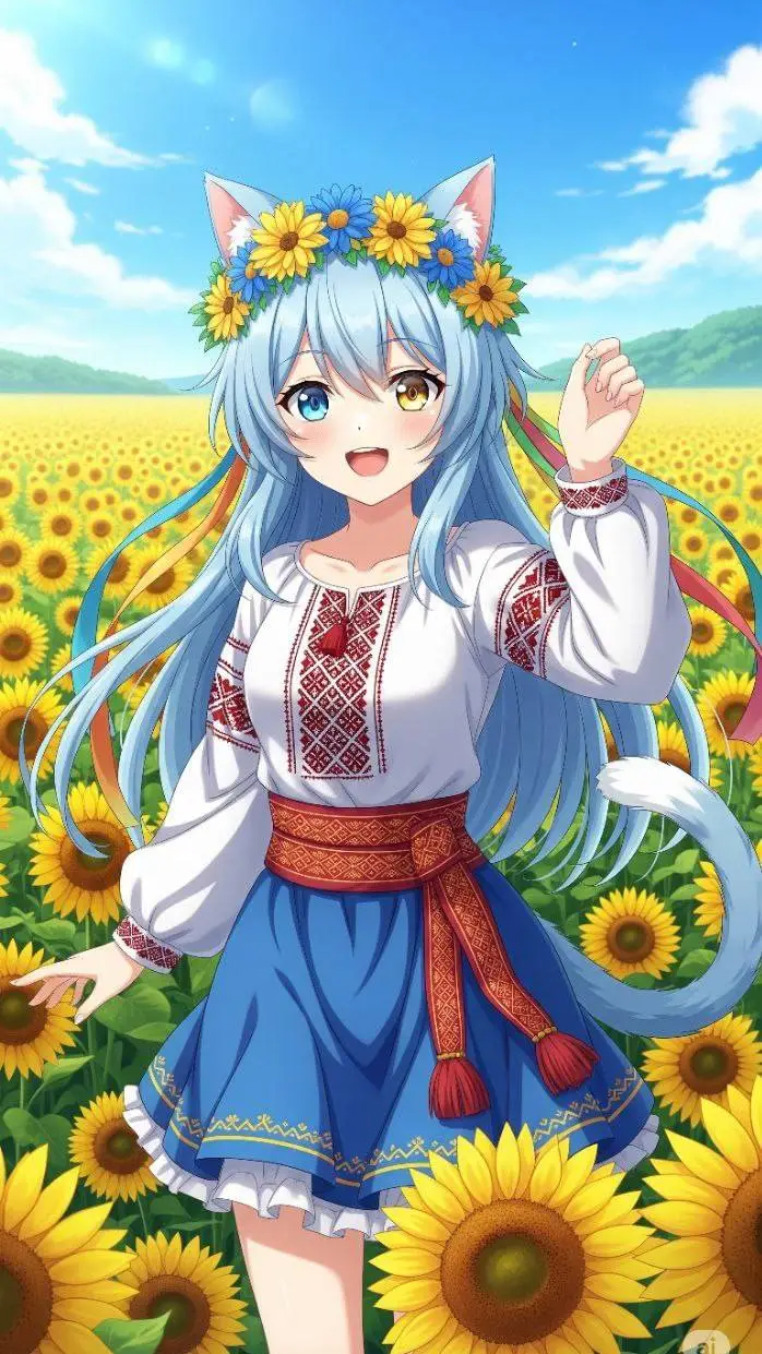 ai character: 💛Юля💙 background