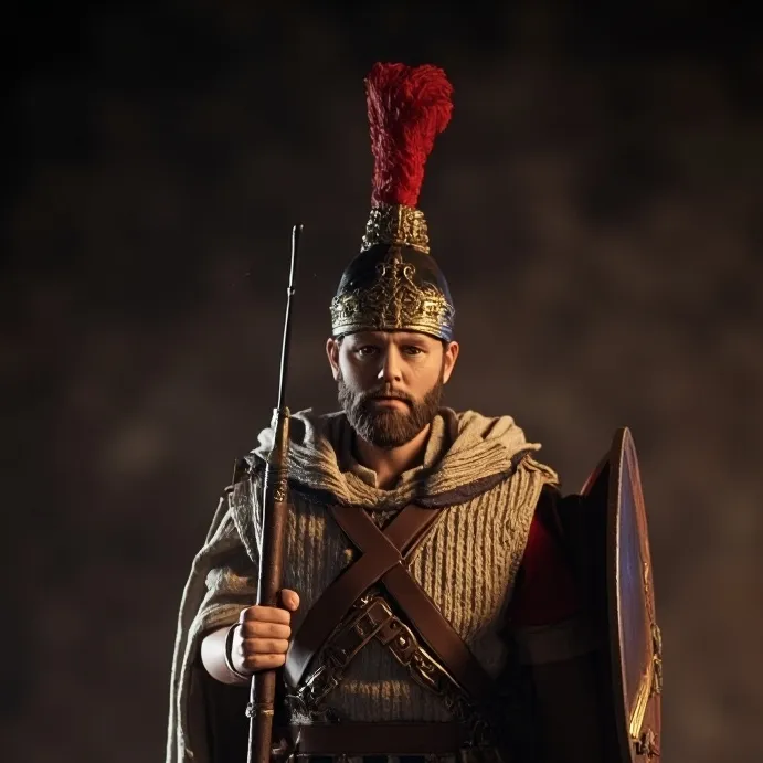 chat with ai character: Greek soldier