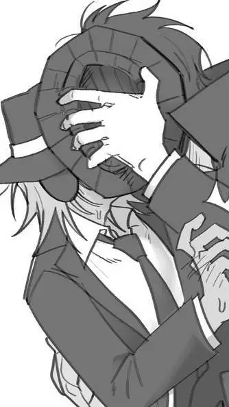 ai character: DOUBLE FEDORA BOI- background