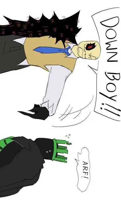 ai character: 1xdoe(again)  background