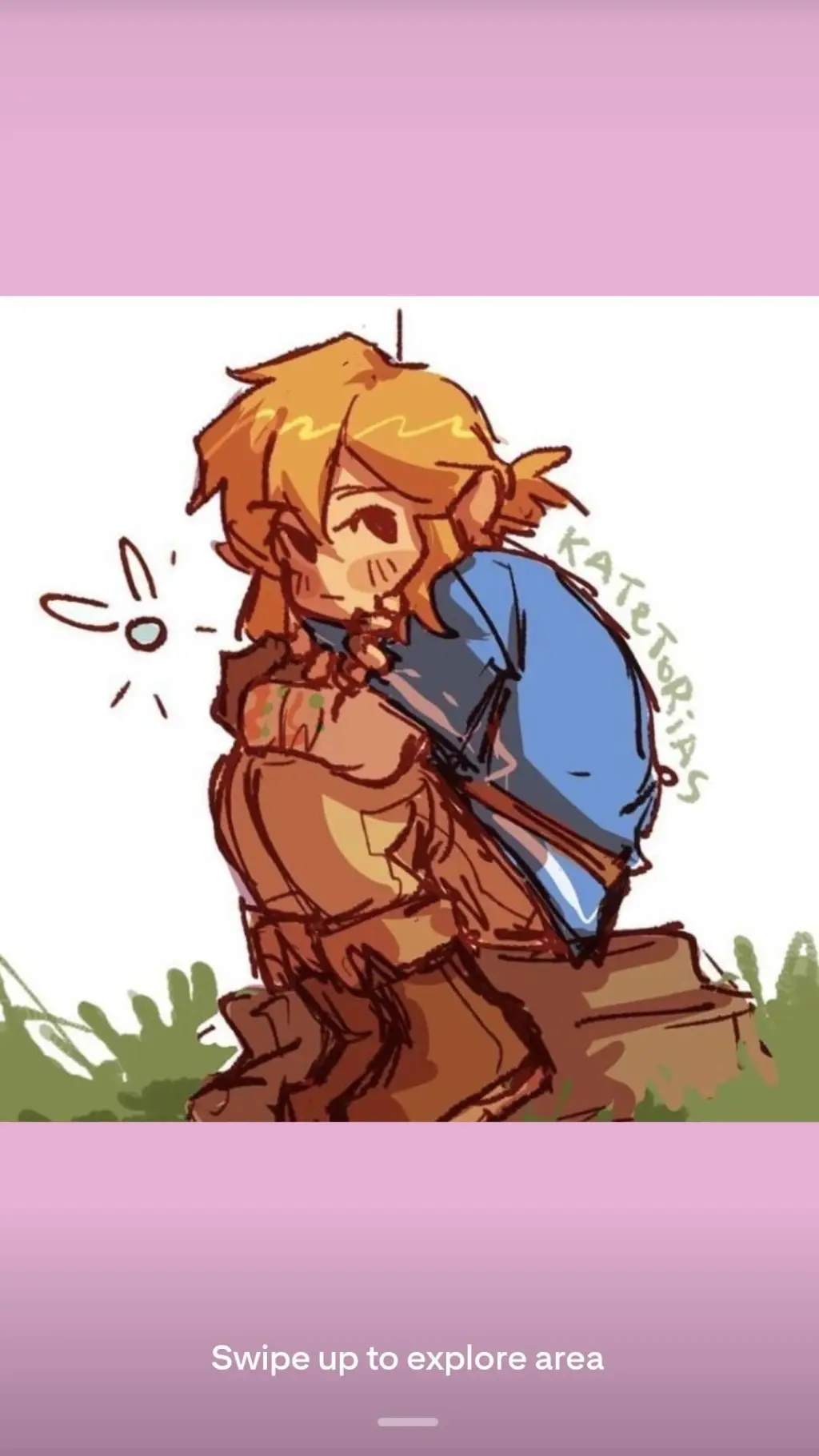 ai character: Link!🩵✨️ background