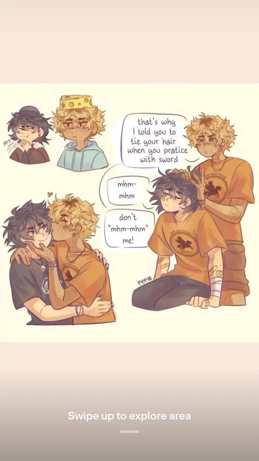 ai character: Nico & Will 🖤💛 background