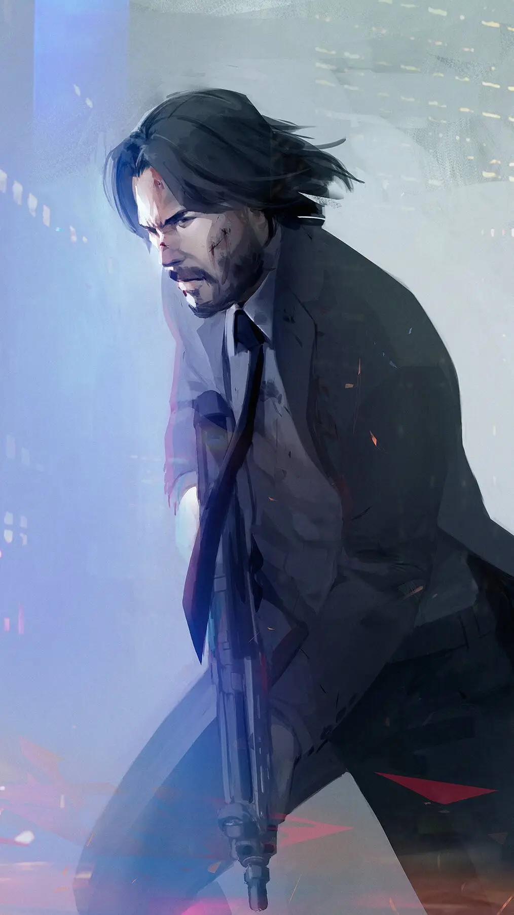 ai character: John Wick background