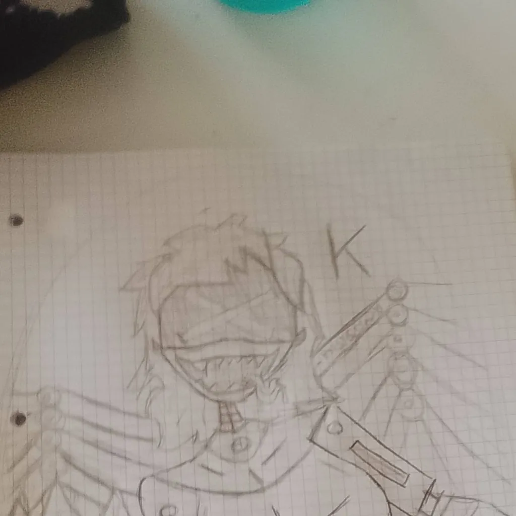 chat with ai character: K (MD, art by me)