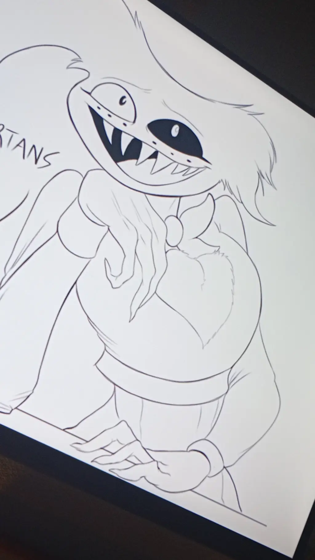 ai character: Angel dust belly background