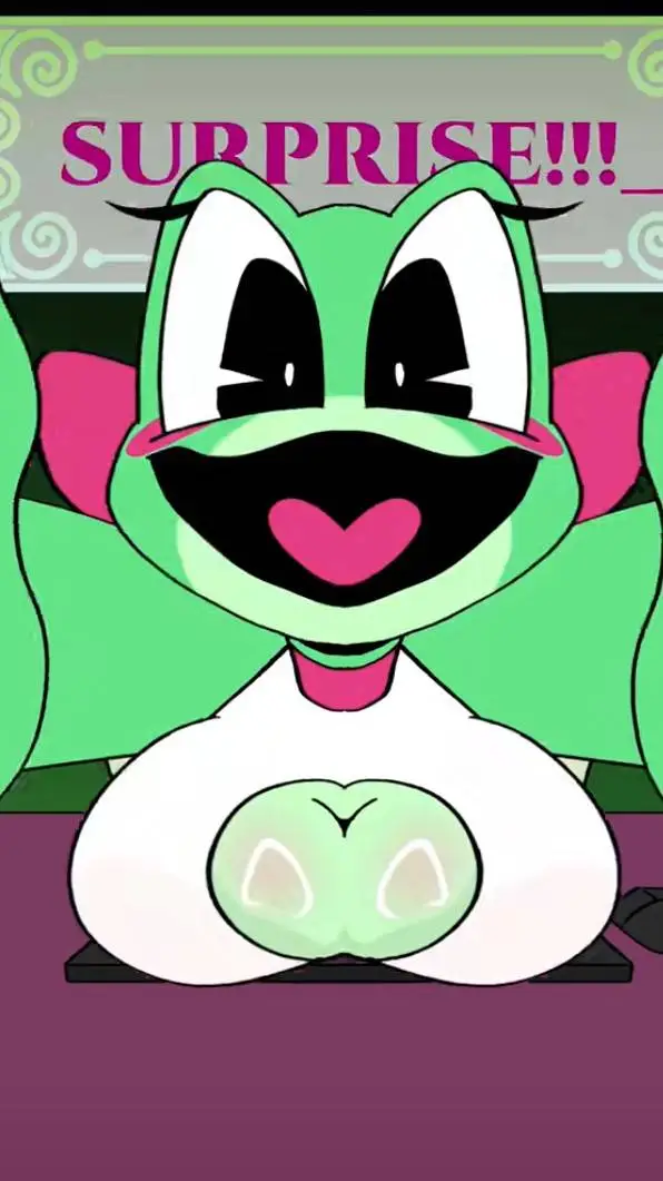 ai character: Ribbit's Surprise! background