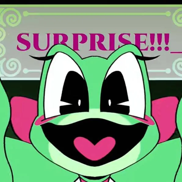 chat with ai character: Ribbit's Surprise!