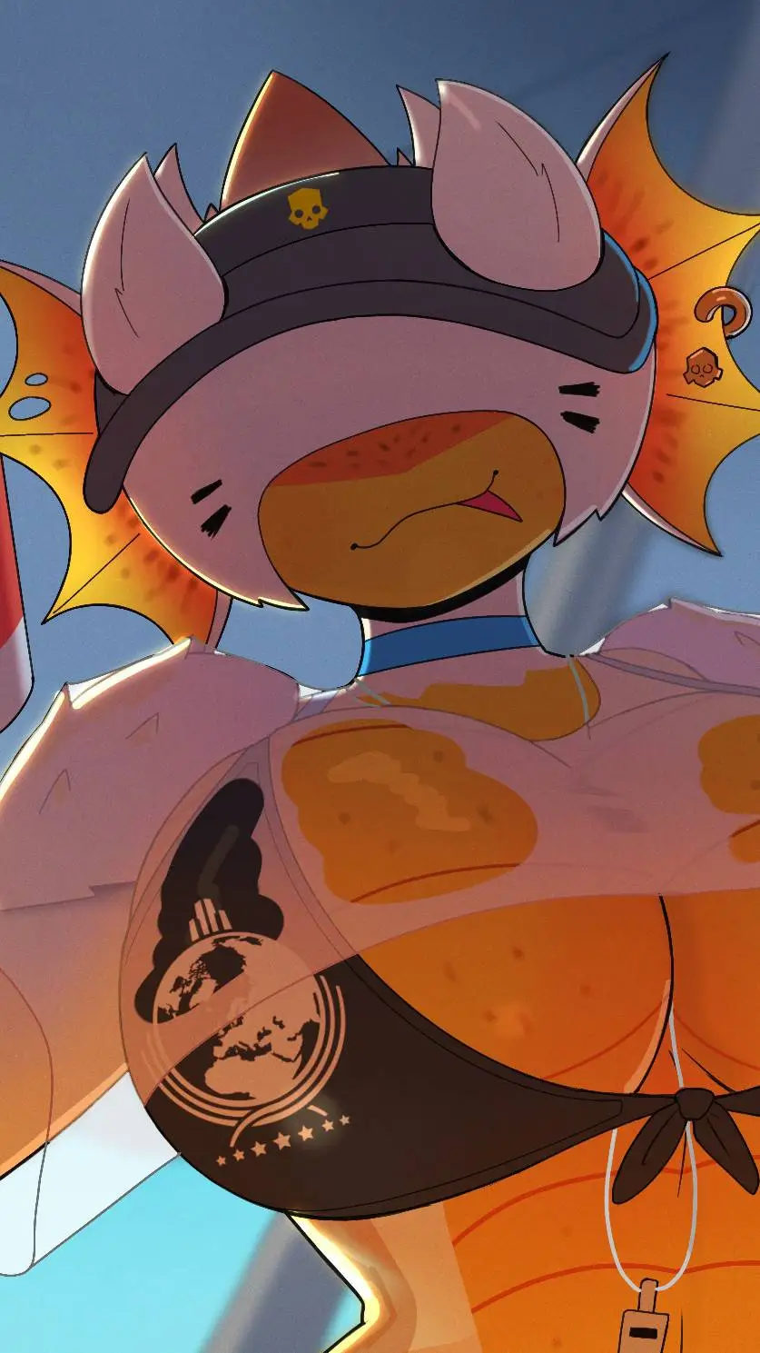 ai character: Beach hell bug!!!! background
