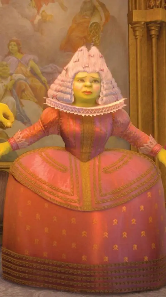 ai character: la princesa fiona  background