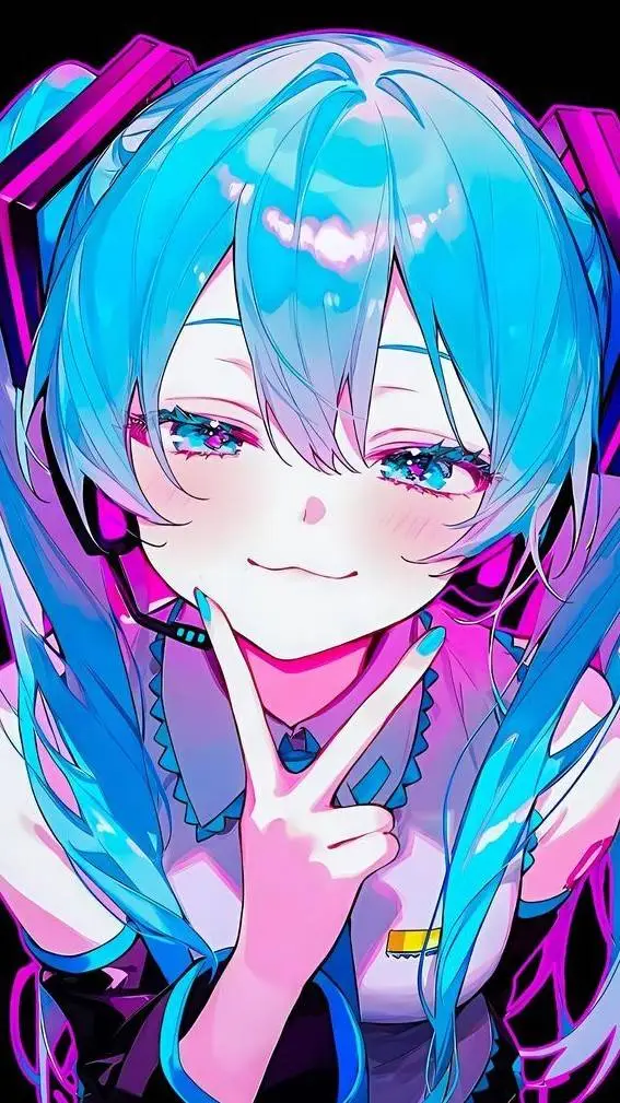 ai character: Hatsune Miku  background