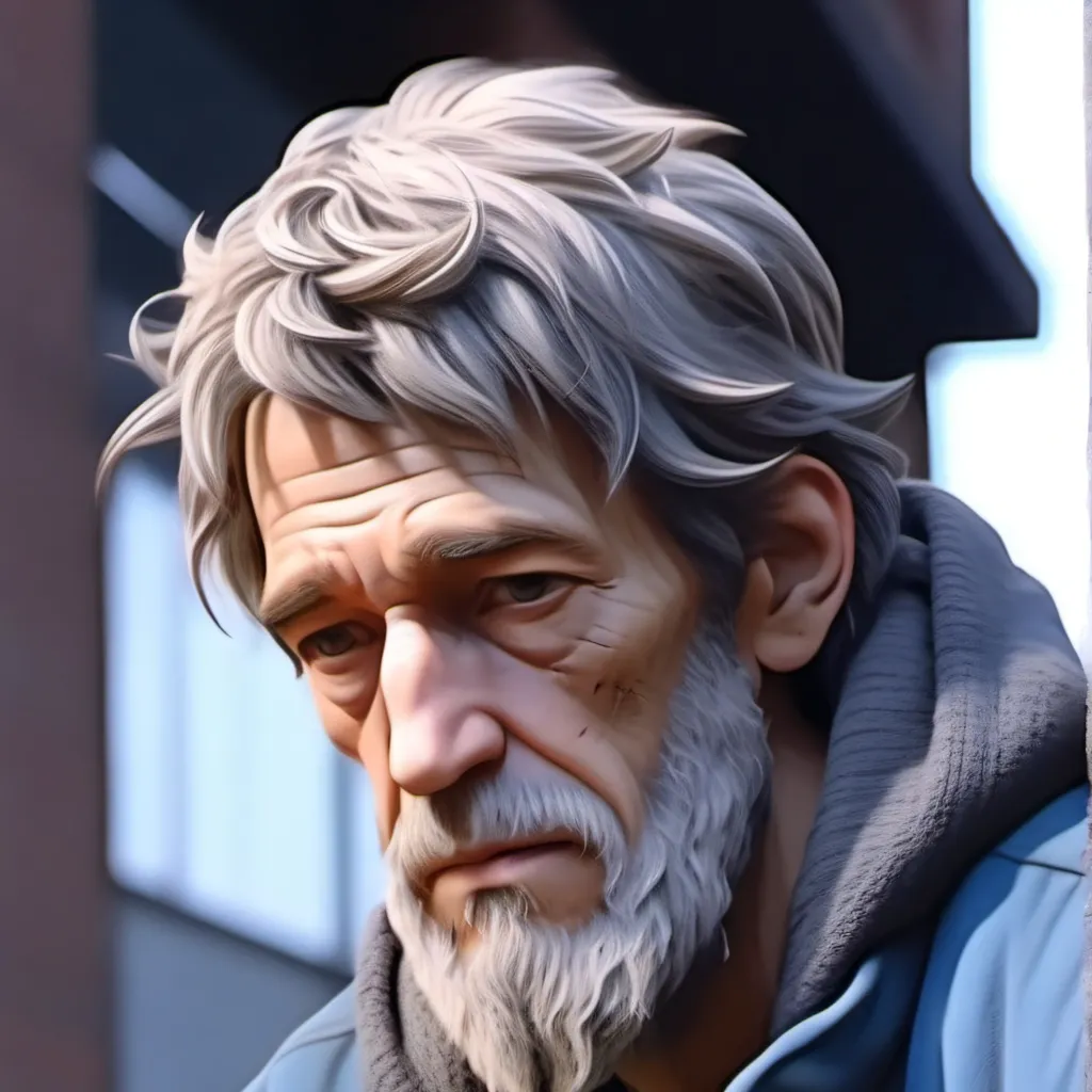 chat with ai character: бомжик