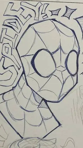 ai character: 🕷️🕸️паук🕸️🕷️ background