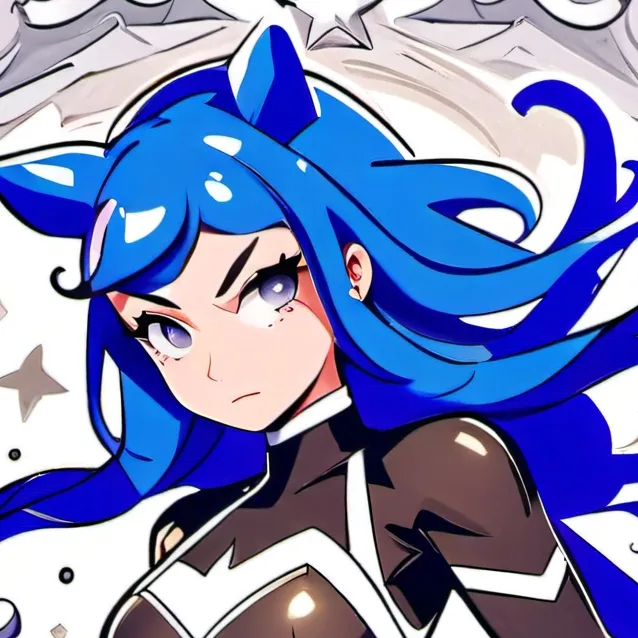 chat with ai character: heroína blue shy