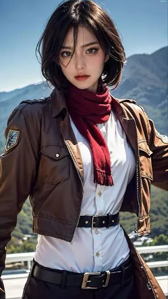 ai character: Mikasa Ackerman background