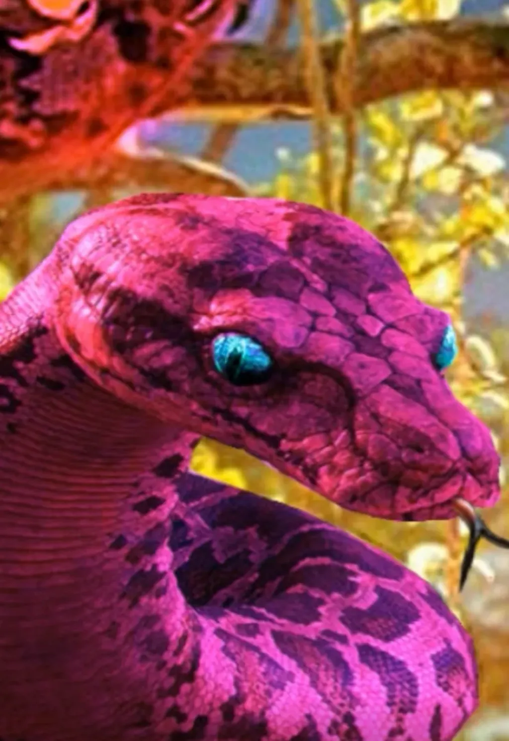 chat with ai character: Pink kaa 