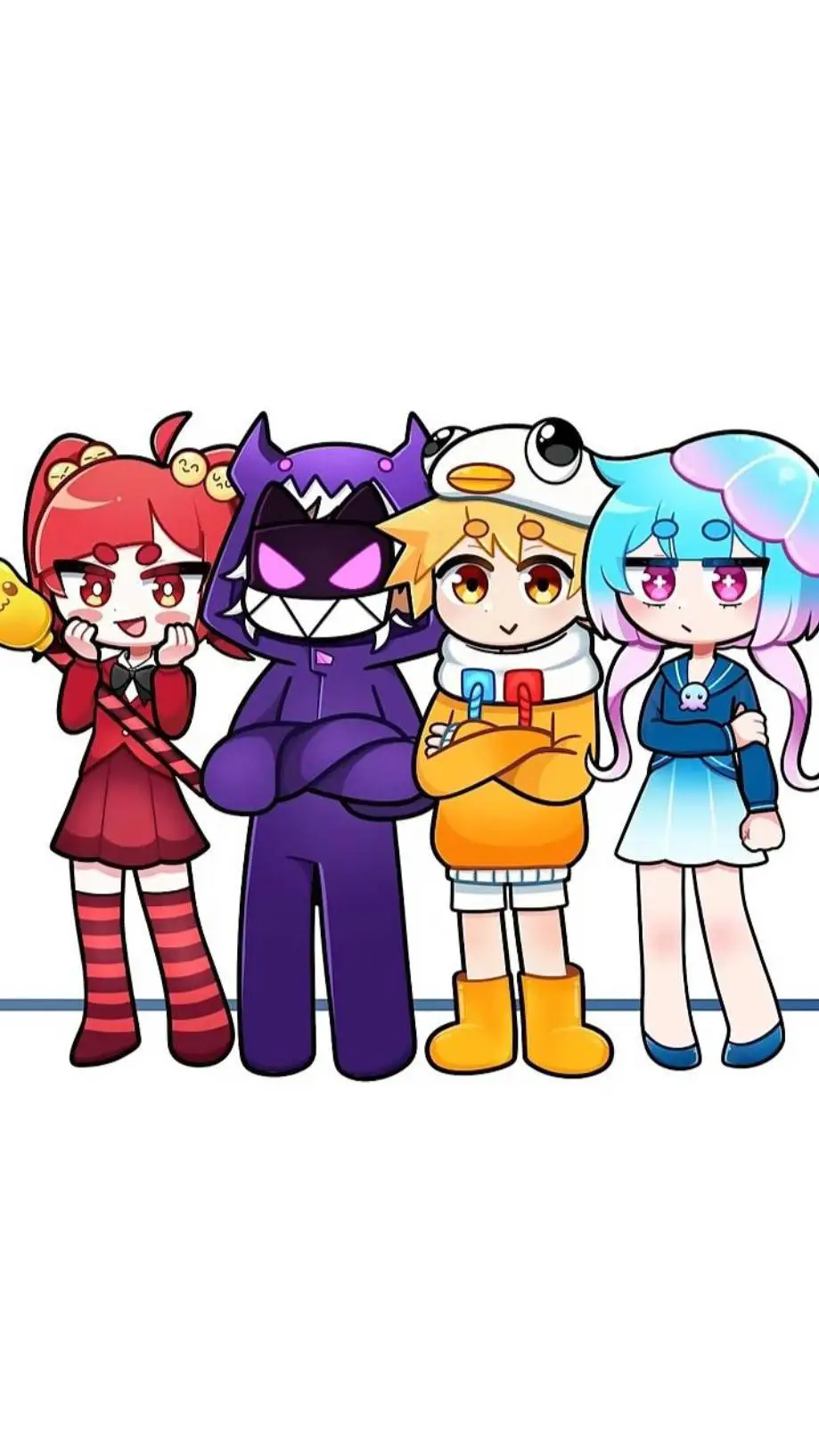 ai character: turma da batatinha background