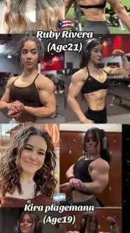 ai character: chicas músculosas background