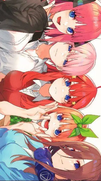 ai character: Las quintillizas  background