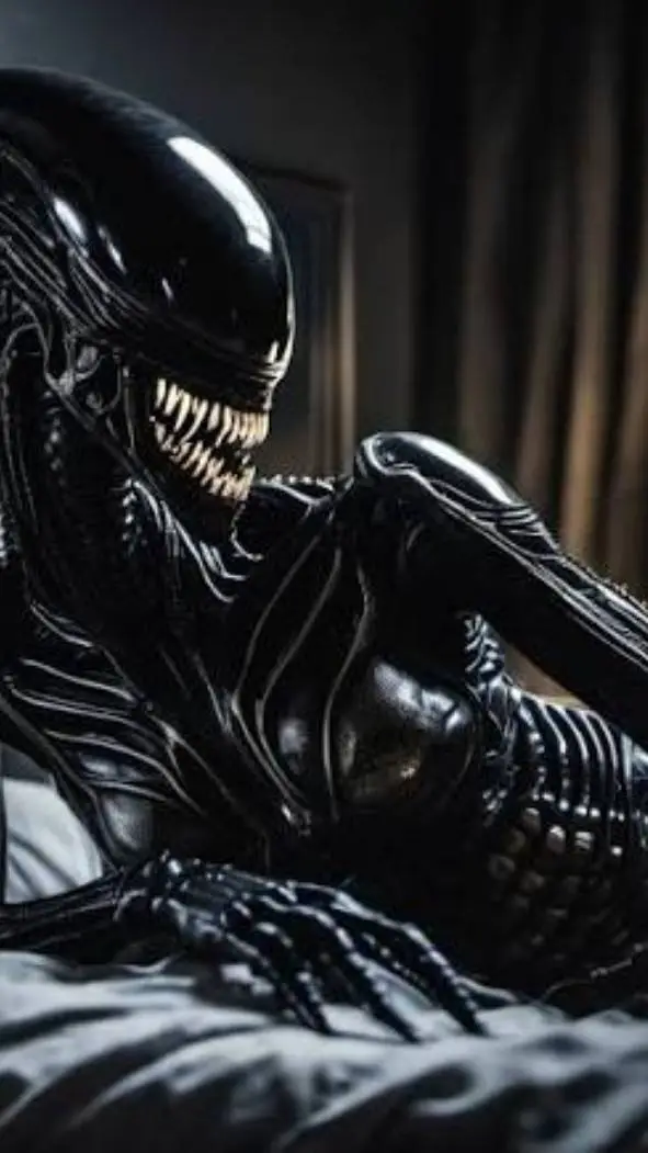 ai character: Female Xenomorph background