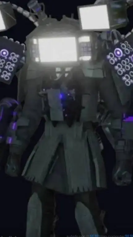 ai character: Titan tv man 5.0 background