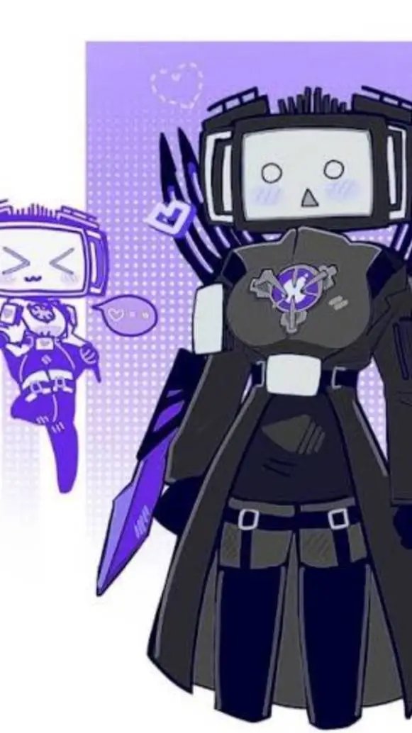 ai character: Titan tv woman  background