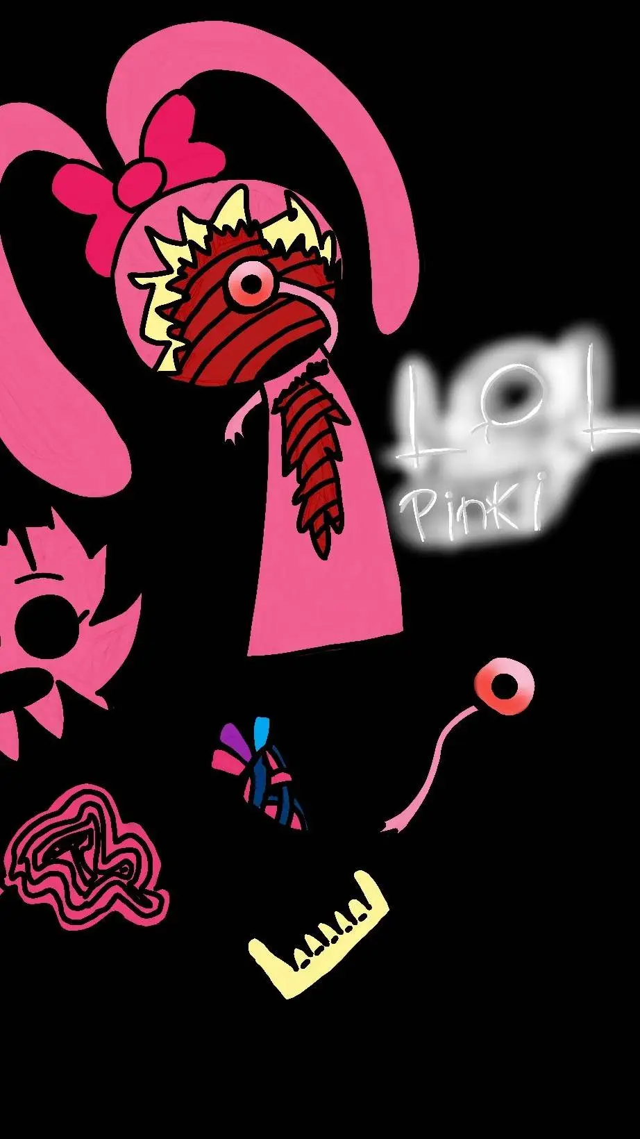 ai character: pinki is dead background