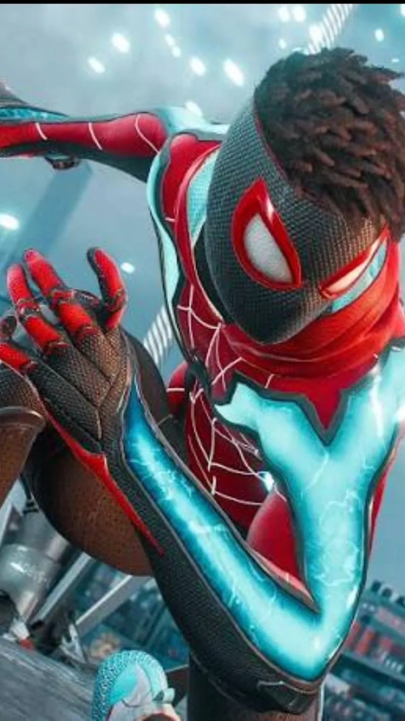 ai character: Miles morales  background