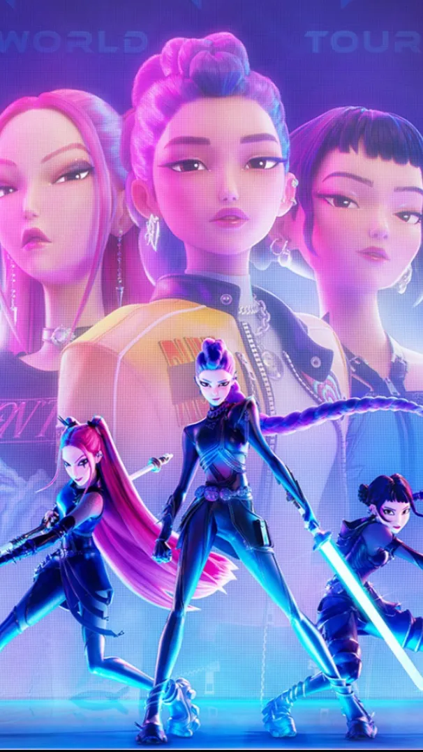 ai character: Kpop Demon hunters background