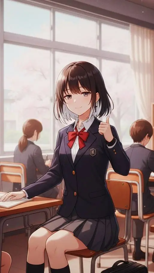 ai character: 🖤Erika🤍 background
