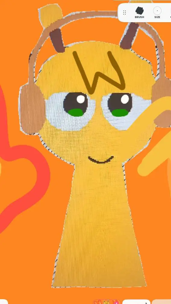 ai character: Sprunki hates oren background