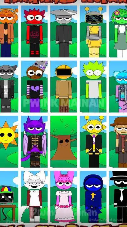 ai character: Praymix sprunki background