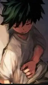 ai character: Hurt Deku background