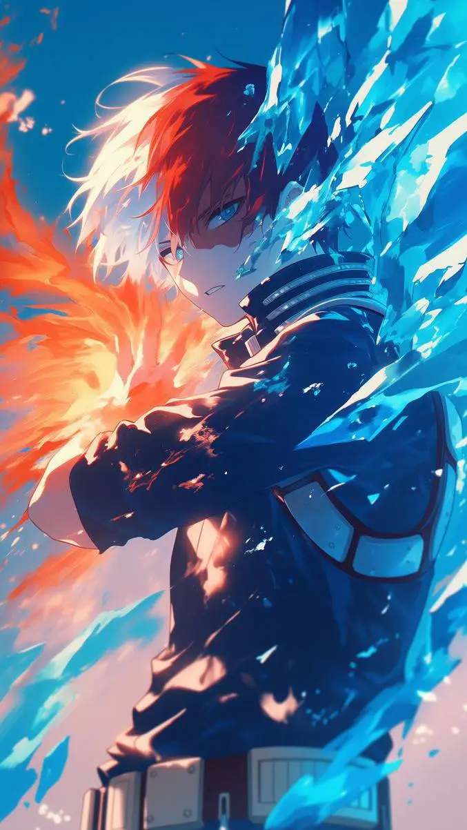 ai character: shoto todorikii  background