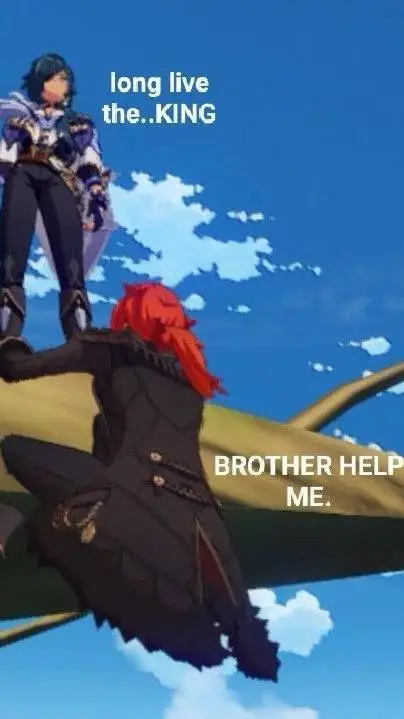 ai character: Two brothers  background