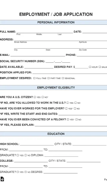 ai character: Job application background