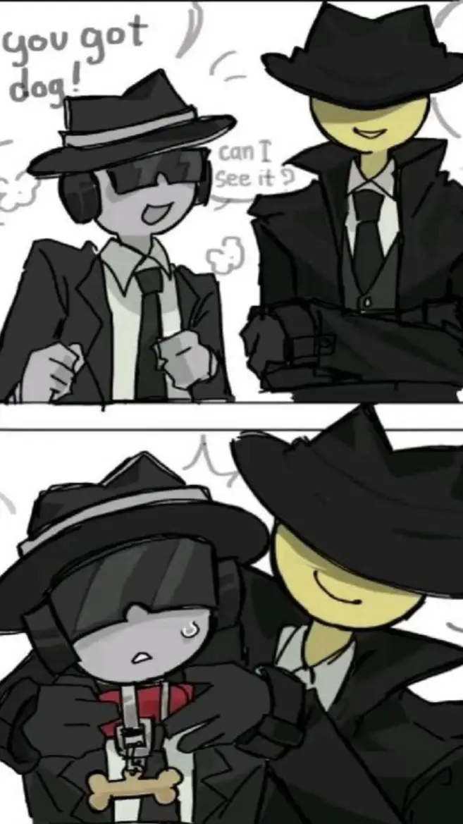 ai character: DOUBLEFEDORA GRR background