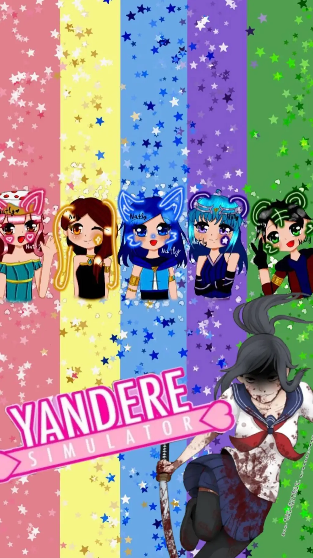 ai character: yanderesim×krewkf background