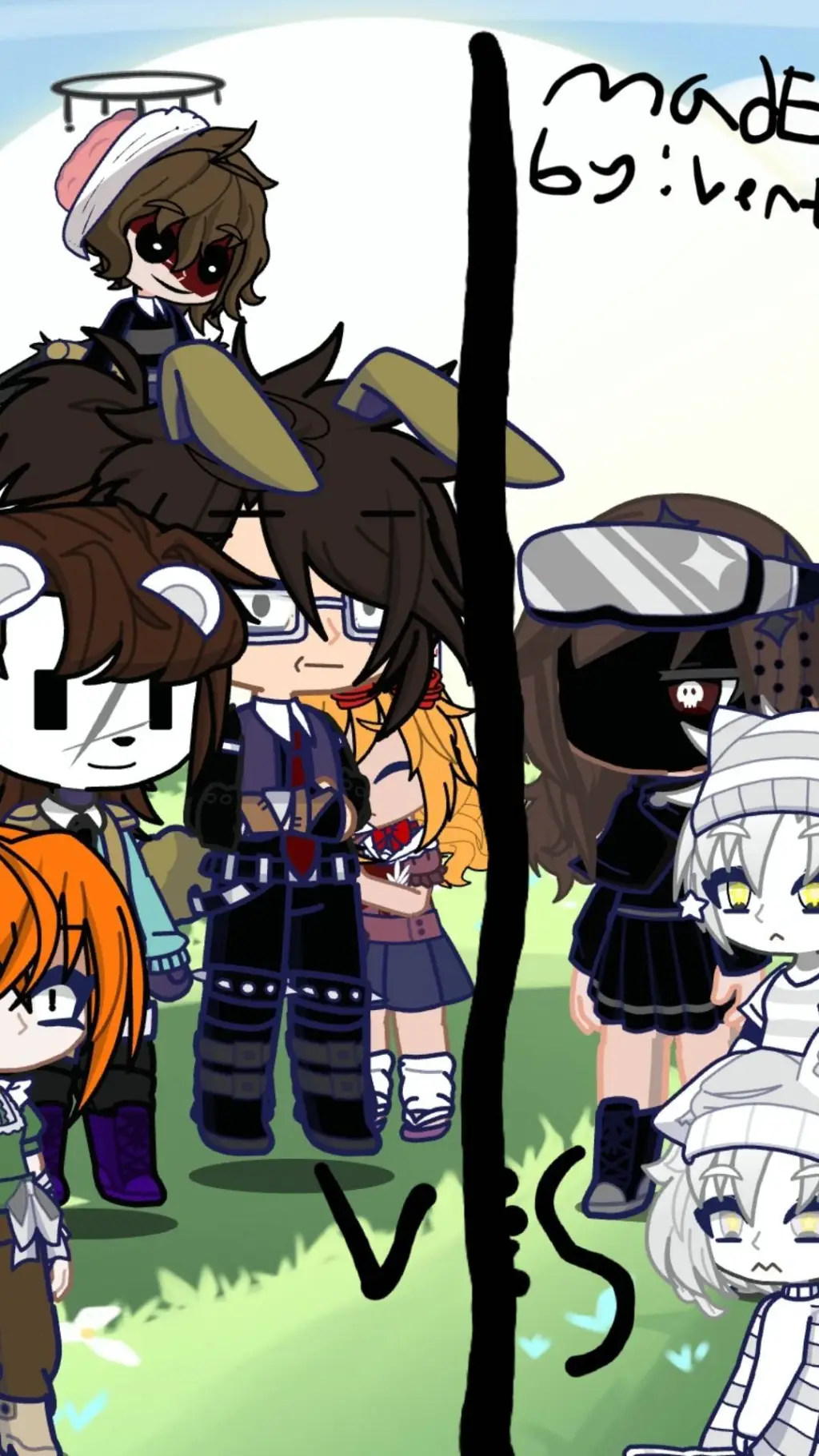 ai character: aftons vs me and u background