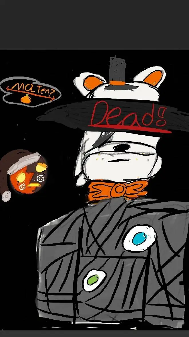ai character: MOLTEN DEAD!? background